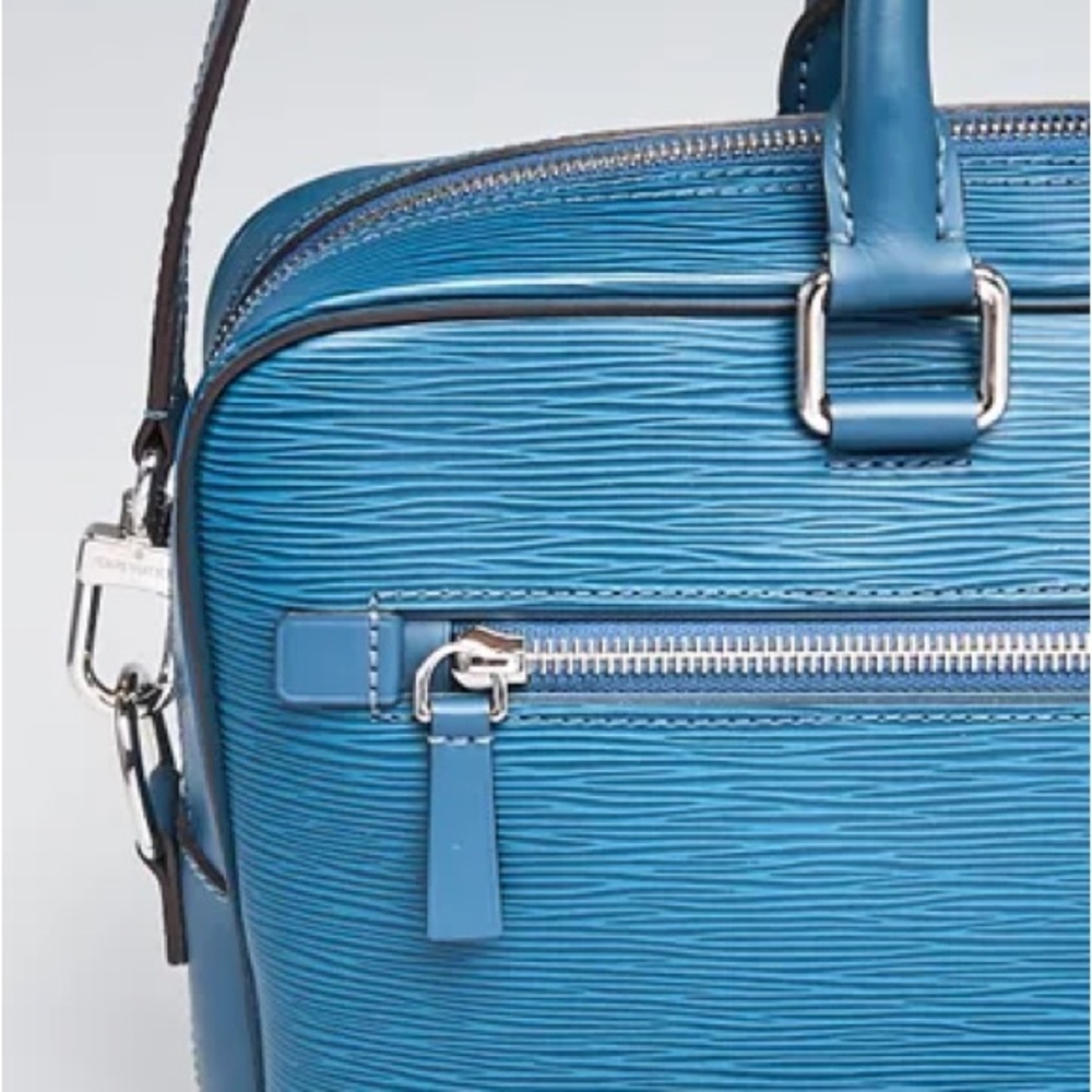 Louis Vuitton Blue Epi Leather Laptop Briefcase - Picture 6 of 7